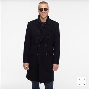 JCrew Men’s Ludlow Double-Breasted Topcoat In Wool